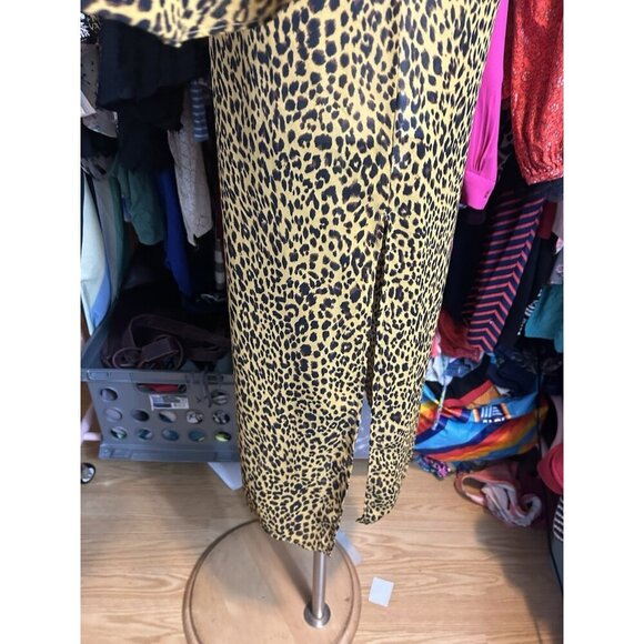 Umgee Cheeta Print Open Cardigan Duster Sz S Women’s Boho Sheer Tiered Sleeve - Picture 8 of 12